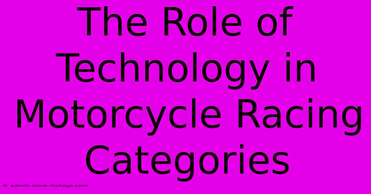 The Role Of Technology In Motorcycle Racing Categories