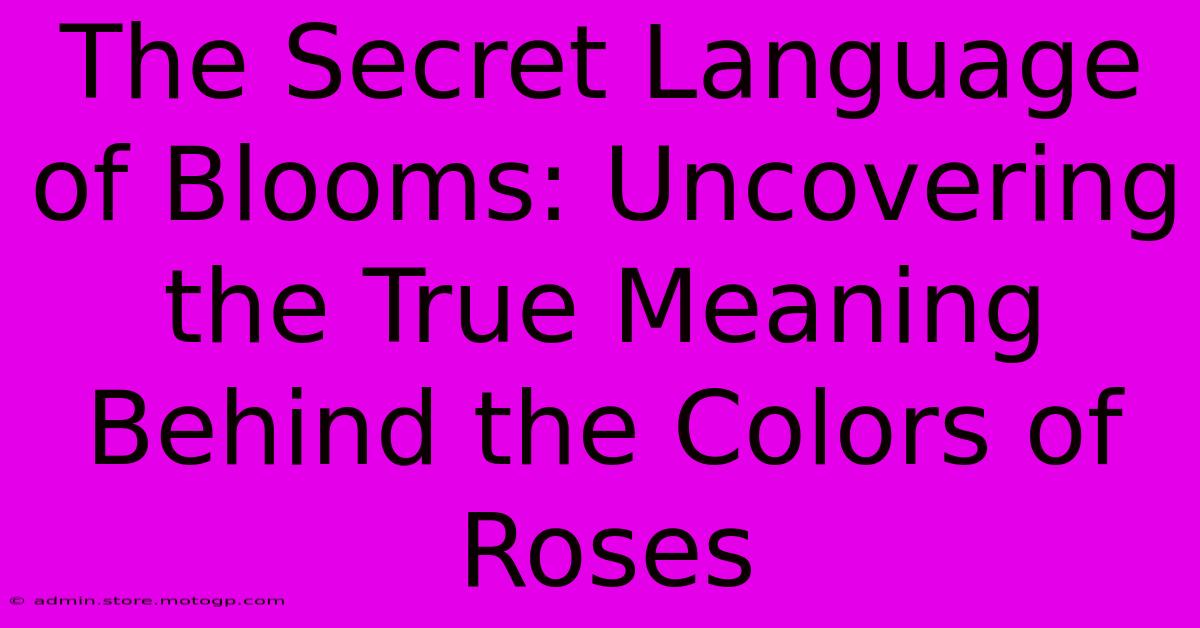 The Secret Language Of Blooms: Uncovering The True Meaning Behind The Colors Of Roses