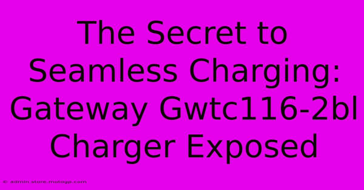 The Secret To Seamless Charging: Gateway Gwtc116-2bl Charger Exposed