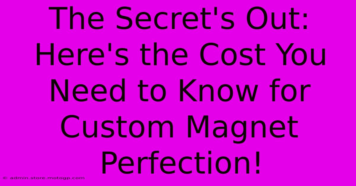 The Secret's Out: Here's The Cost You Need To Know For Custom Magnet Perfection!