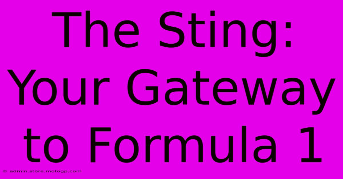 The Sting: Your Gateway To Formula 1