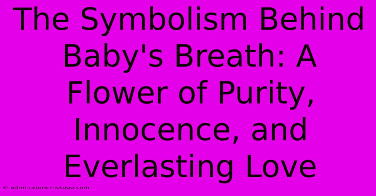 The Symbolism Behind Baby's Breath: A Flower Of Purity, Innocence, And Everlasting Love