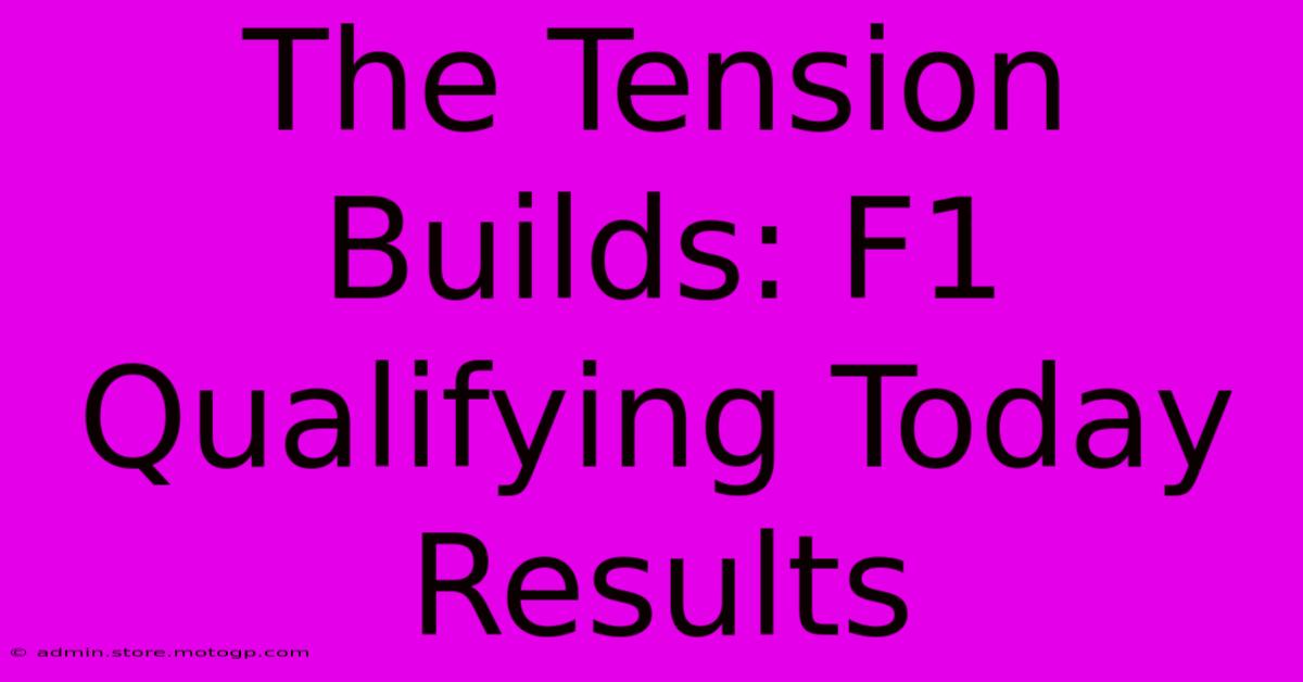 The Tension Builds: F1 Qualifying Today Results