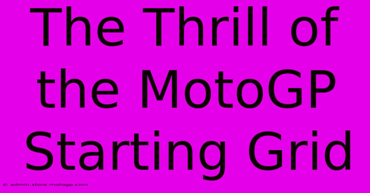 The Thrill Of The MotoGP Starting Grid