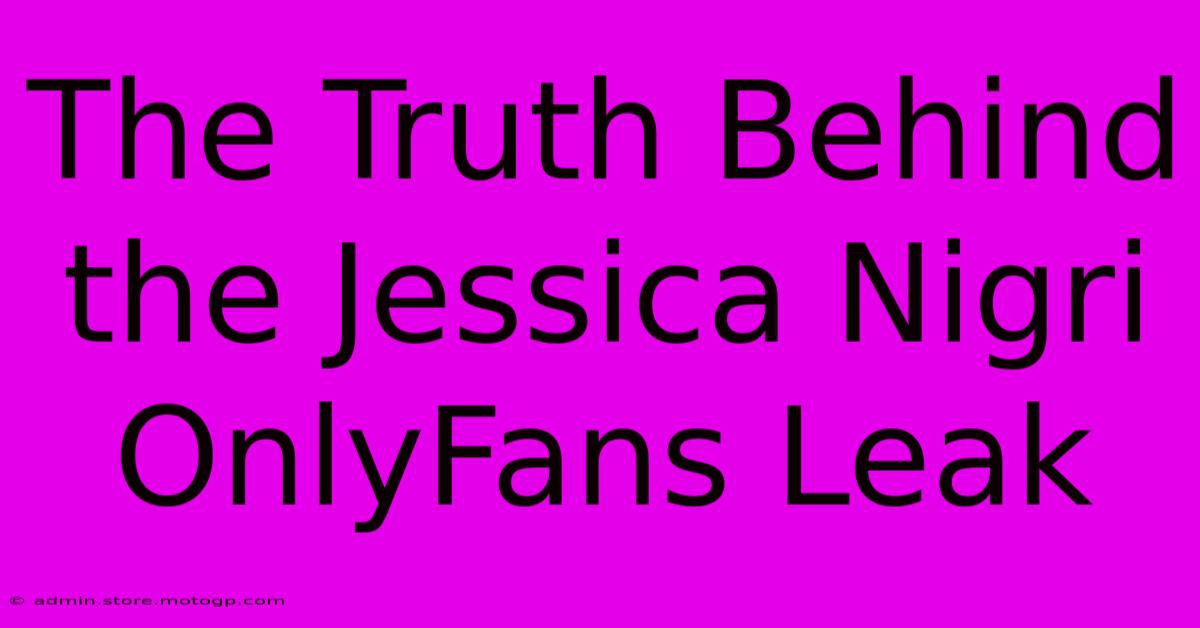 The Truth Behind The Jessica Nigri OnlyFans Leak