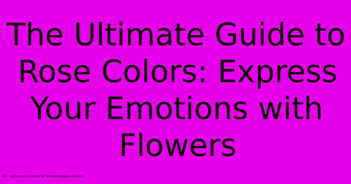 The Ultimate Guide To Rose Colors: Express Your Emotions With Flowers