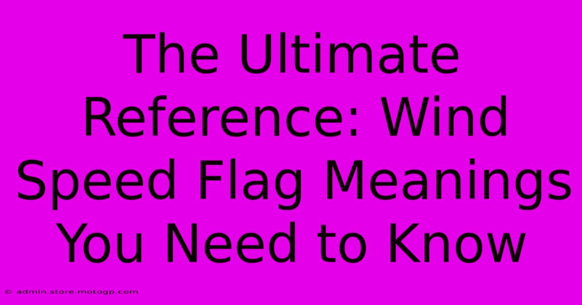 The Ultimate Reference: Wind Speed Flag Meanings You Need To Know