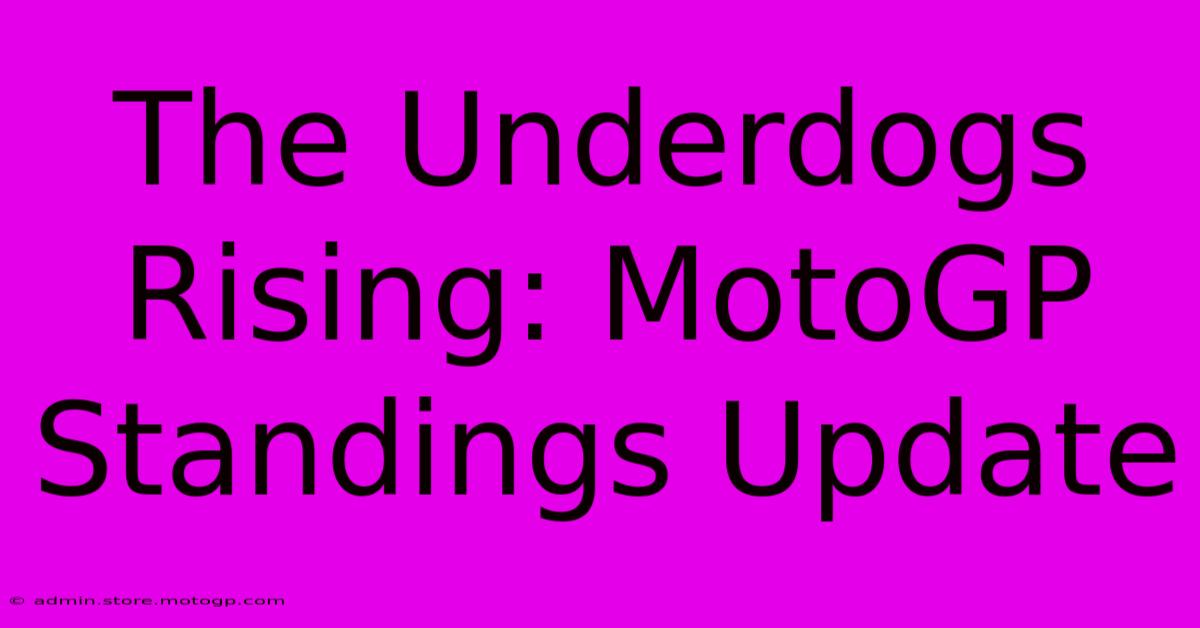 The Underdogs Rising: MotoGP Standings Update