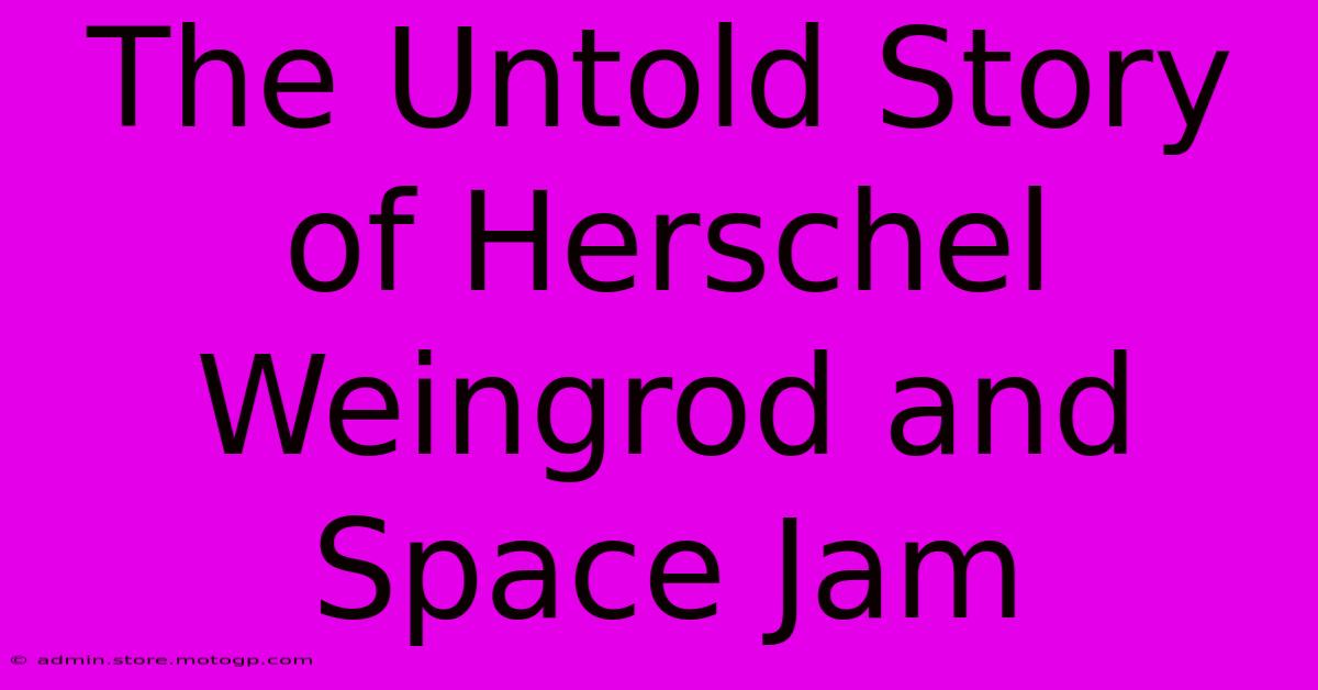 The Untold Story Of Herschel Weingrod And Space Jam