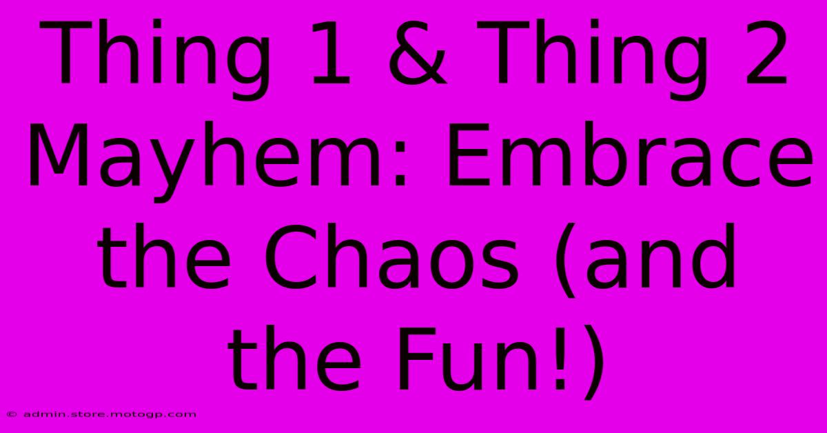 Thing 1 & Thing 2 Mayhem: Embrace The Chaos (and The Fun!)