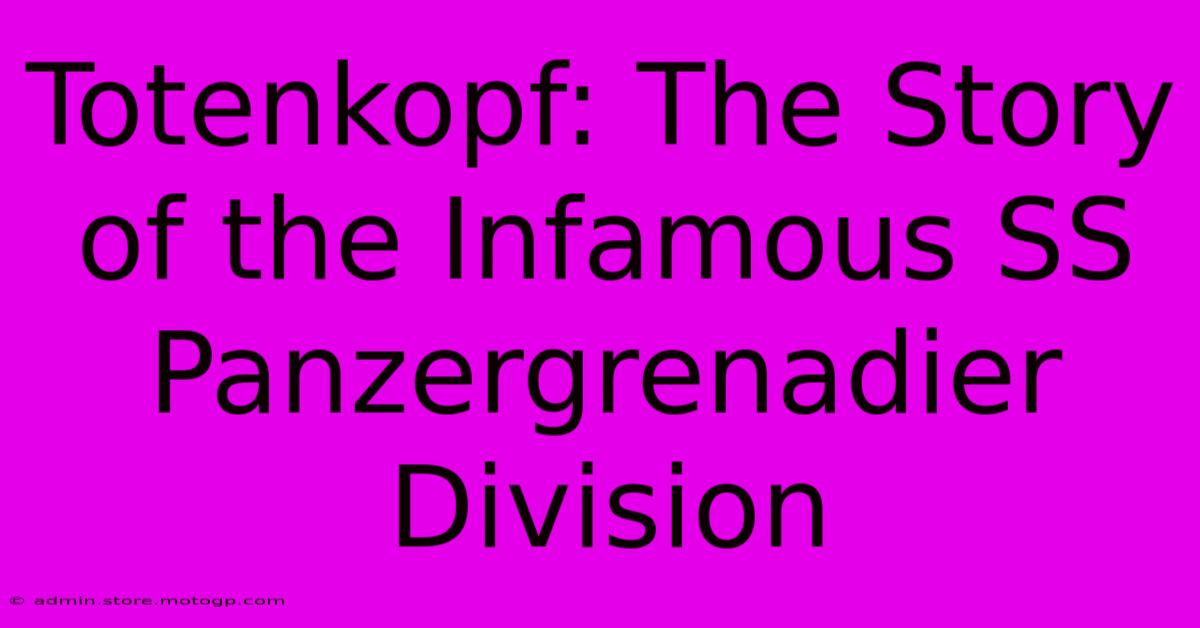 Totenkopf: The Story Of The Infamous SS Panzergrenadier Division