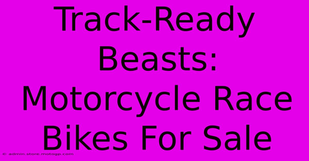 Track-Ready Beasts: Motorcycle Race Bikes For Sale