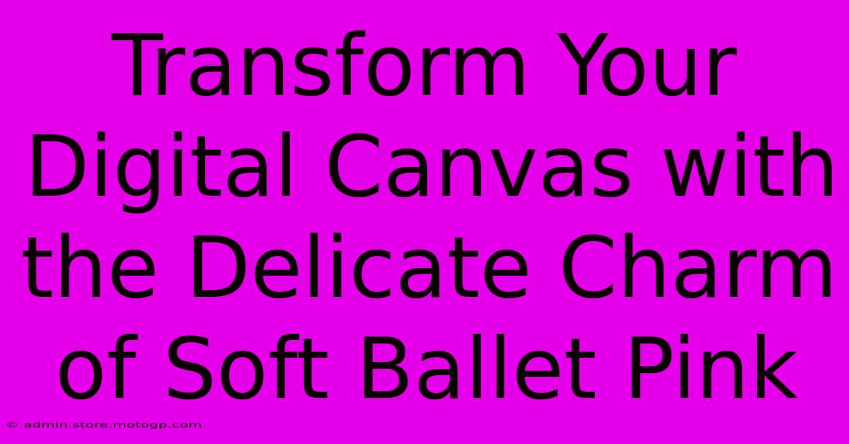 Transform Your Digital Canvas With The Delicate Charm Of Soft Ballet Pink