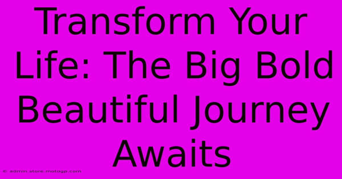 Transform Your Life: The Big Bold Beautiful Journey Awaits