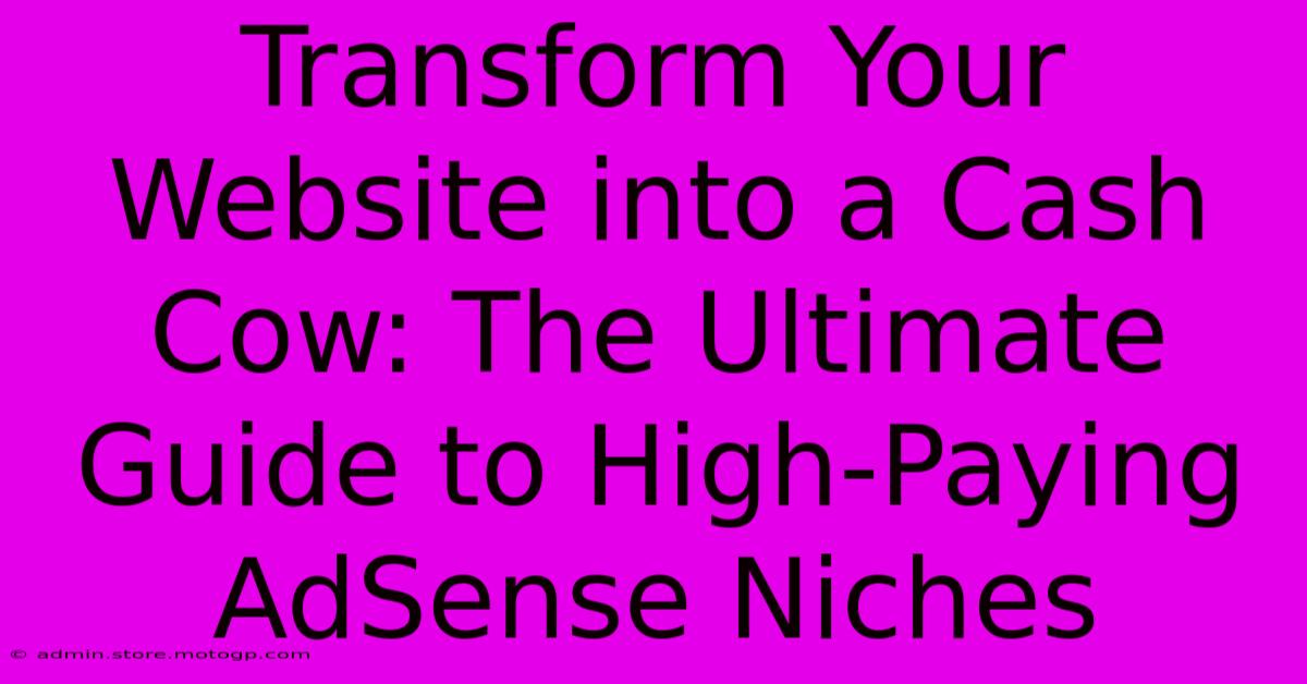 Transform Your Website Into A Cash Cow: The Ultimate Guide To High-Paying AdSense Niches