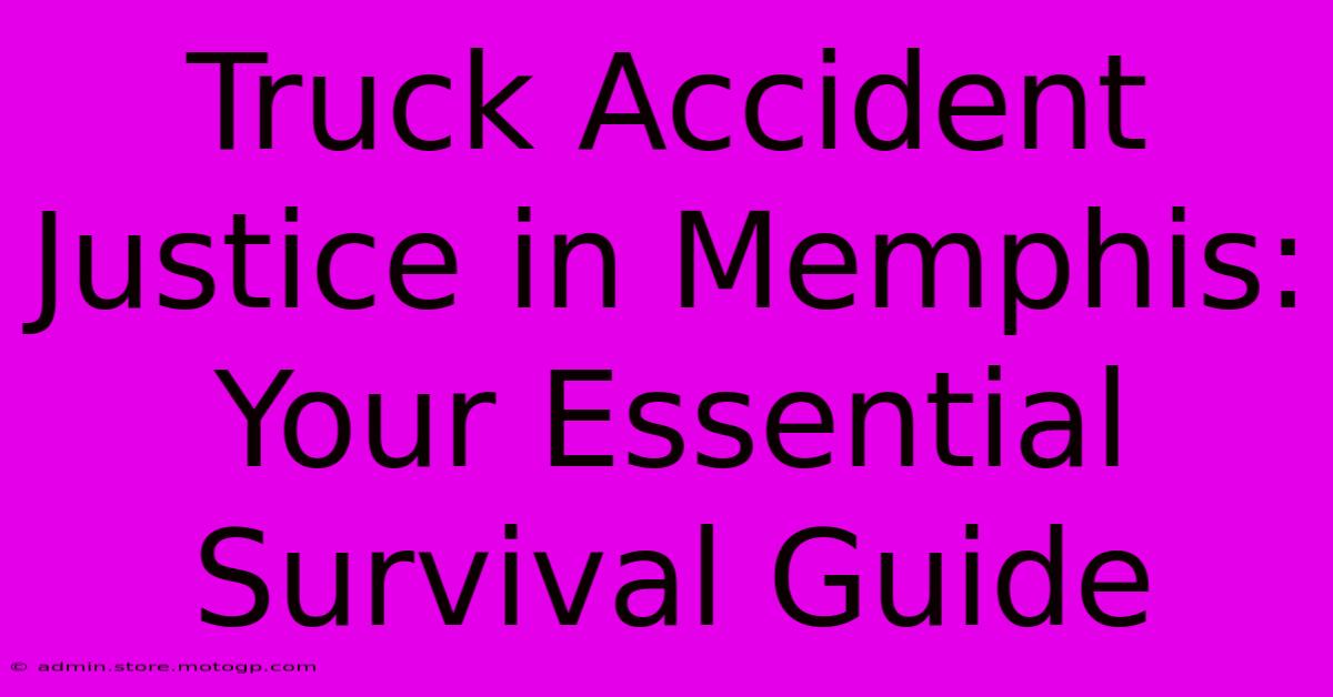 Truck Accident Justice In Memphis: Your Essential Survival Guide