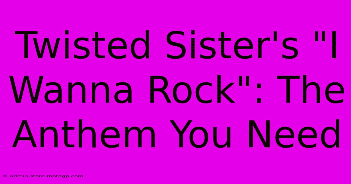 Twisted Sister's 