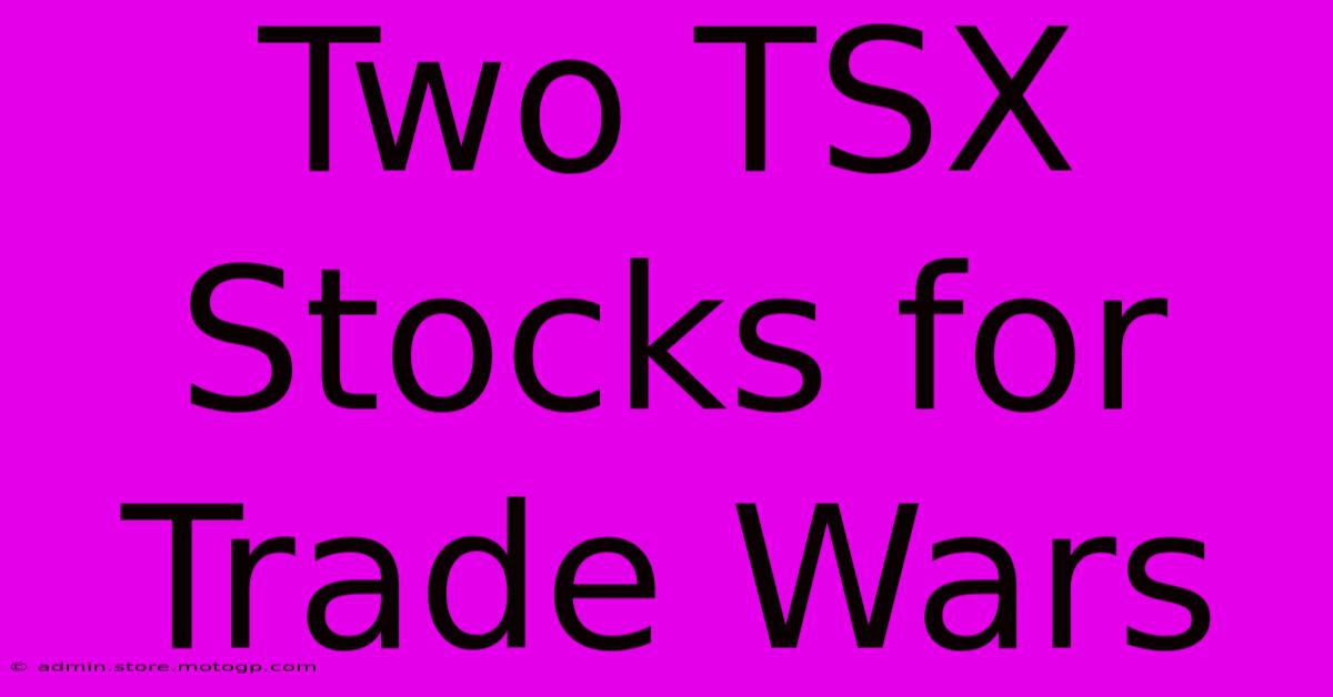 Two TSX Stocks For Trade Wars