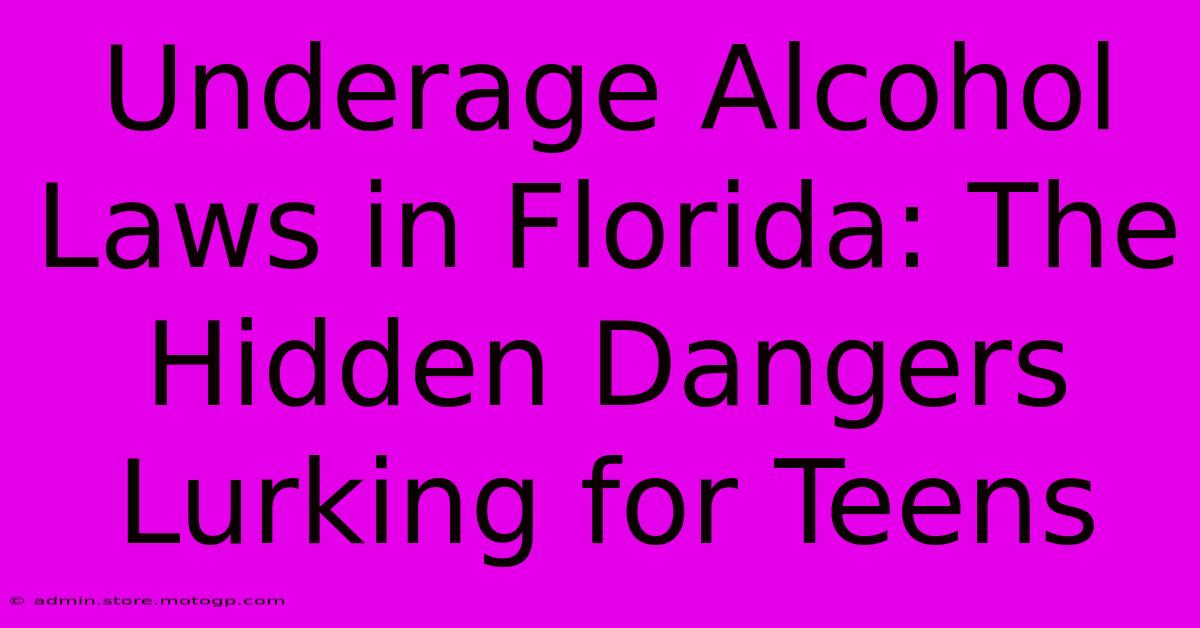 Underage Alcohol Laws In Florida: The Hidden Dangers Lurking For Teens