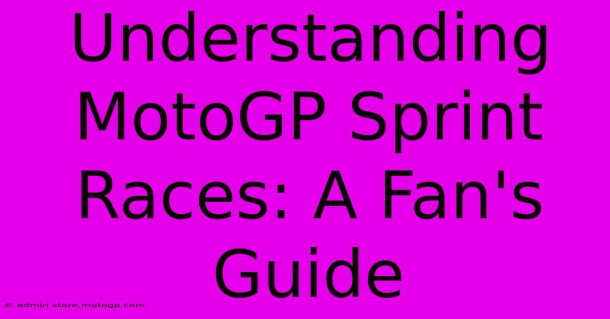 Understanding MotoGP Sprint Races: A Fan's Guide