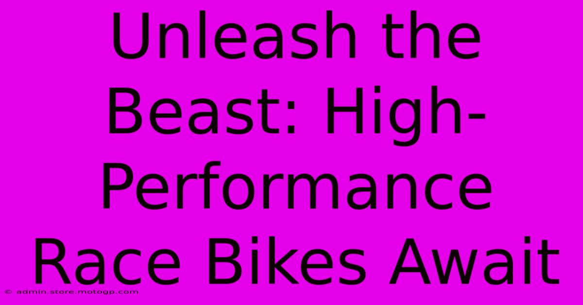 Unleash The Beast: High-Performance Race Bikes Await