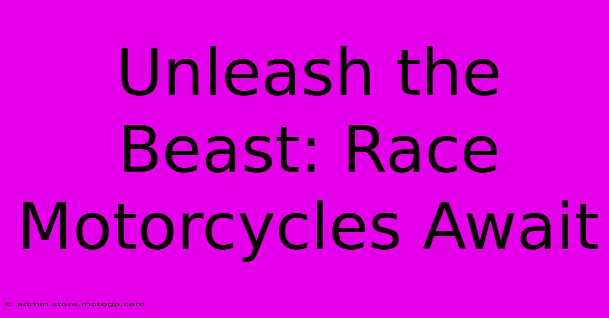 Unleash The Beast: Race Motorcycles Await