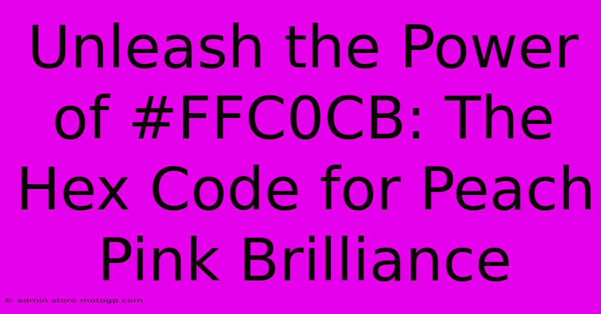 Unleash The Power Of #FFC0CB: The Hex Code For Peach Pink Brilliance