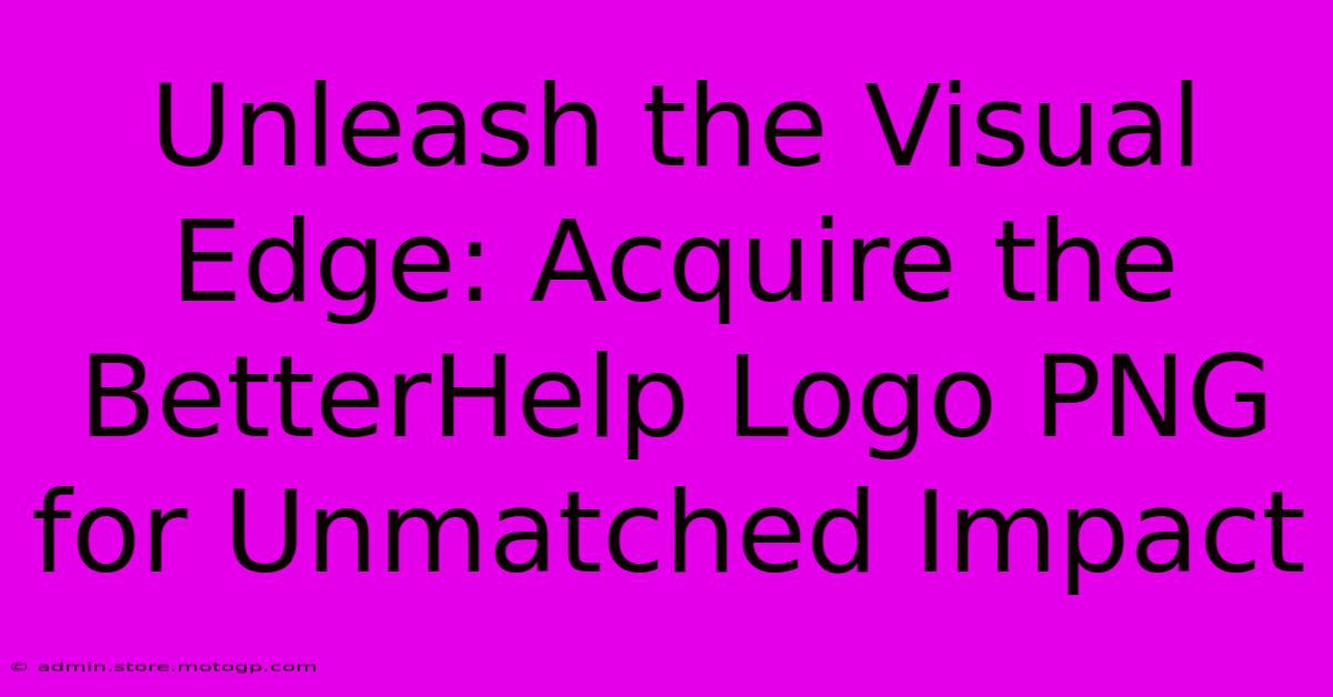 Unleash The Visual Edge: Acquire The BetterHelp Logo PNG For Unmatched Impact