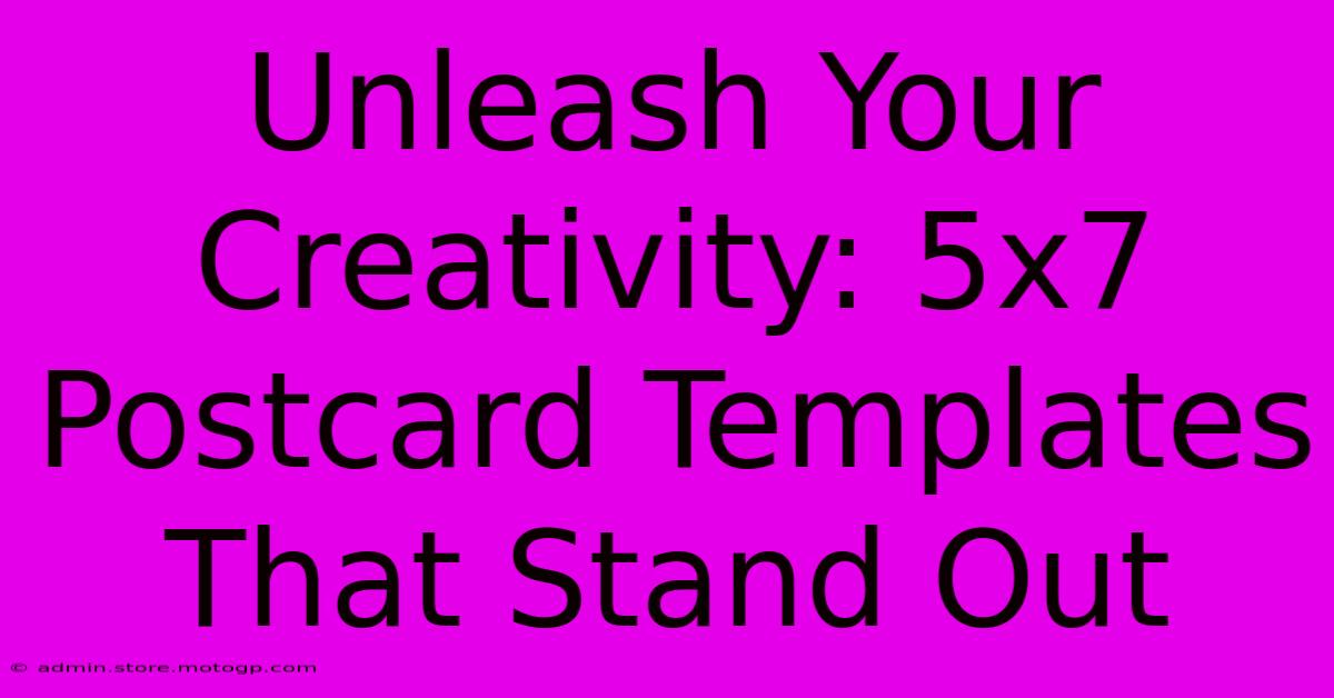 Unleash Your Creativity: 5x7 Postcard Templates That Stand Out