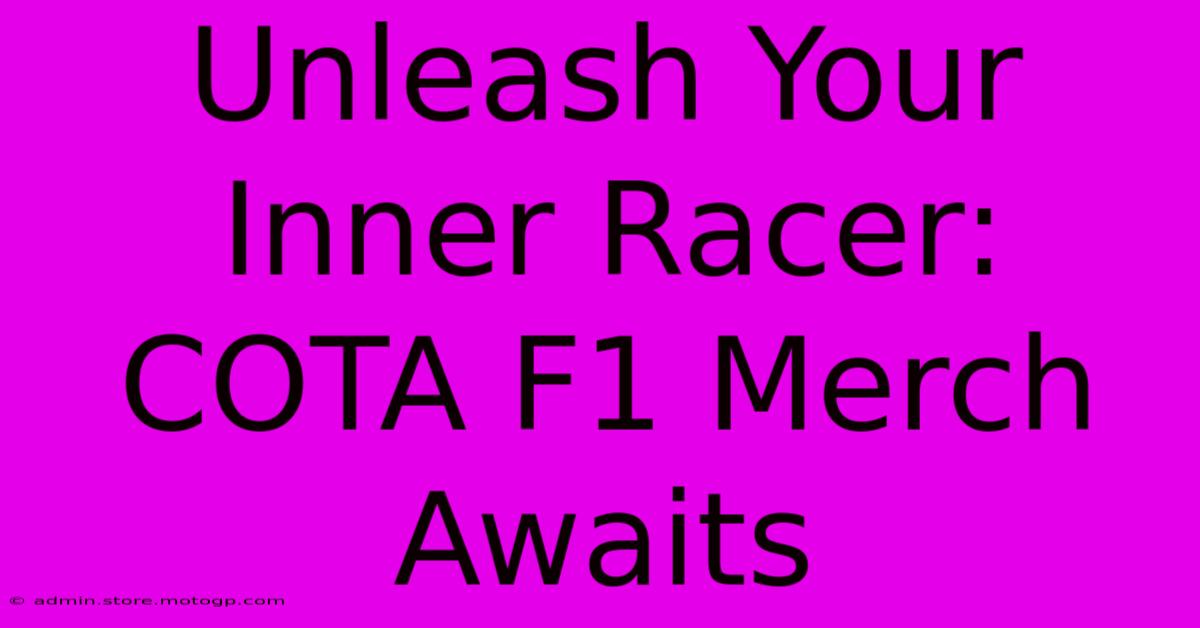 Unleash Your Inner Racer: COTA F1 Merch Awaits