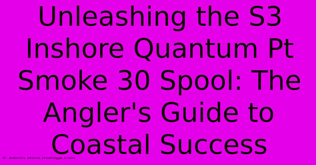 Unleashing The S3 Inshore Quantum Pt Smoke 30 Spool: The Angler's Guide To Coastal Success