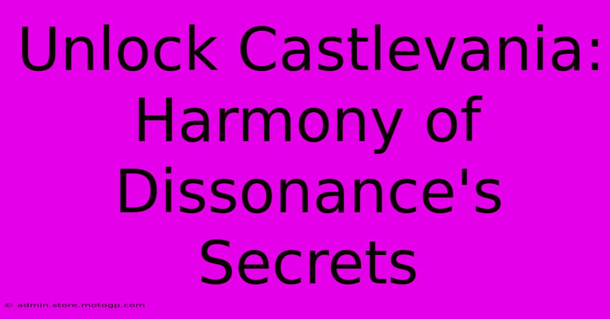 Unlock Castlevania: Harmony Of Dissonance's Secrets