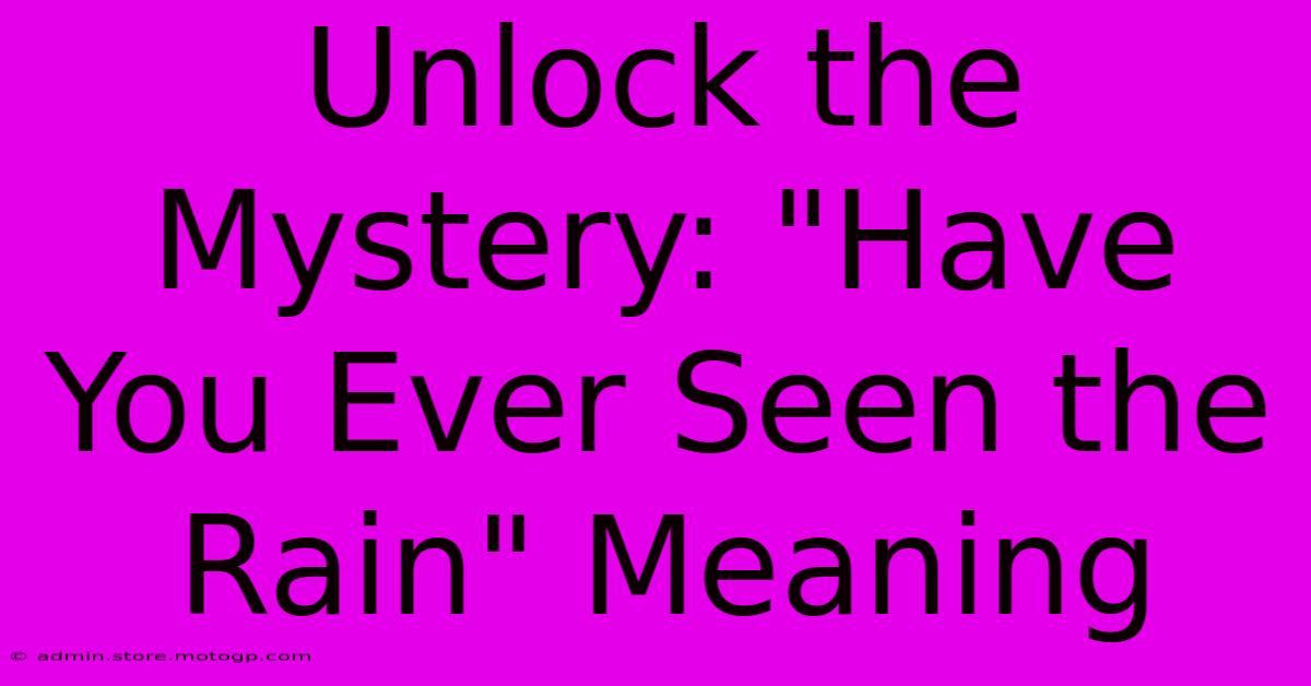 Unlock The Mystery: 