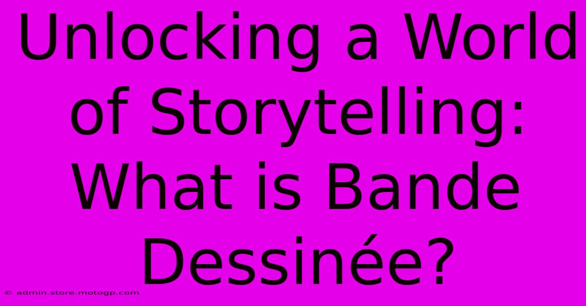 Unlocking A World Of Storytelling: What Is Bande Dessinée?