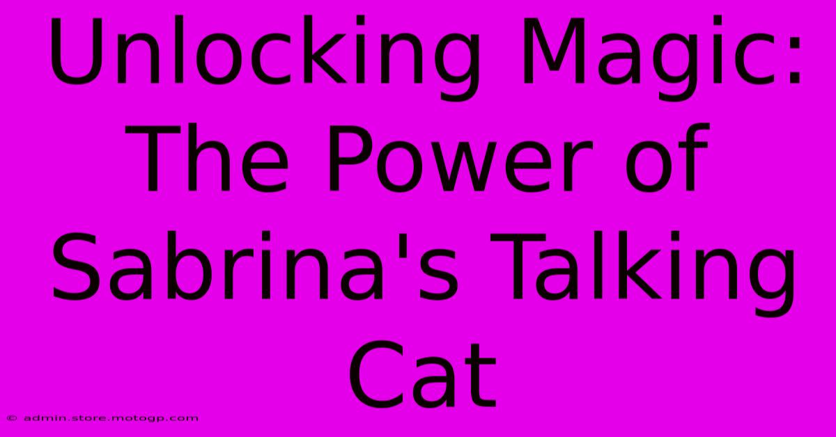 Unlocking Magic: The Power Of Sabrina's Talking Cat