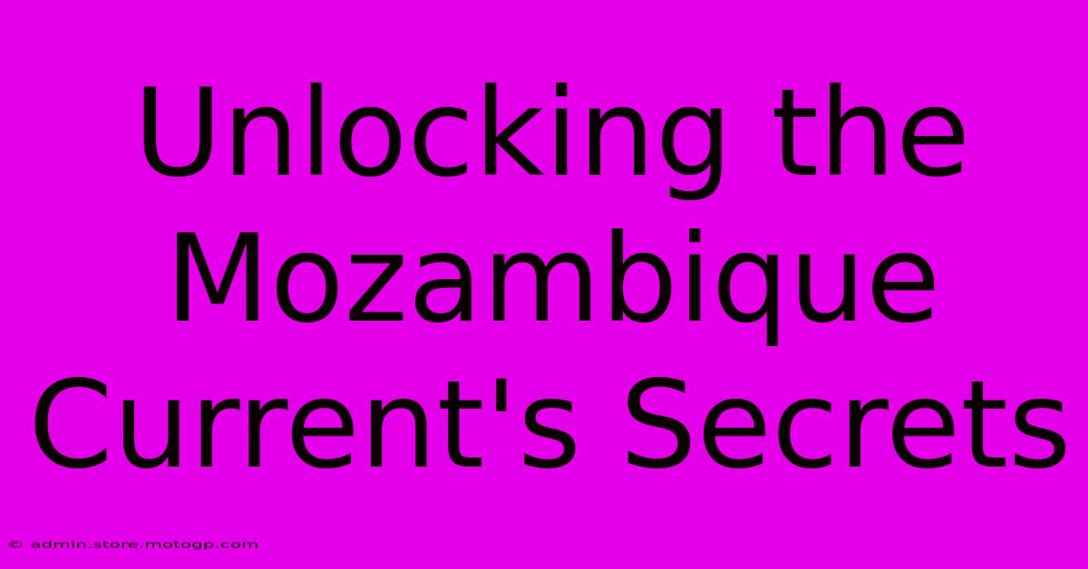 Unlocking The Mozambique Current's Secrets