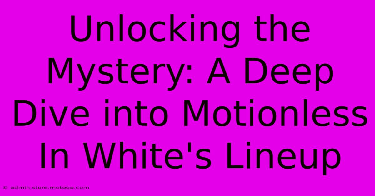 Unlocking The Mystery: A Deep Dive Into Motionless In White's Lineup