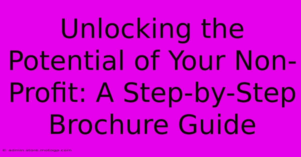 Unlocking The Potential Of Your Non-Profit: A Step-by-Step Brochure Guide