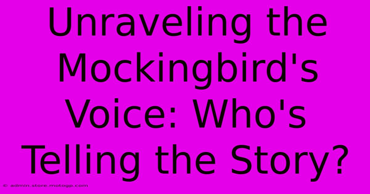 Unraveling The Mockingbird's Voice: Who's Telling The Story?