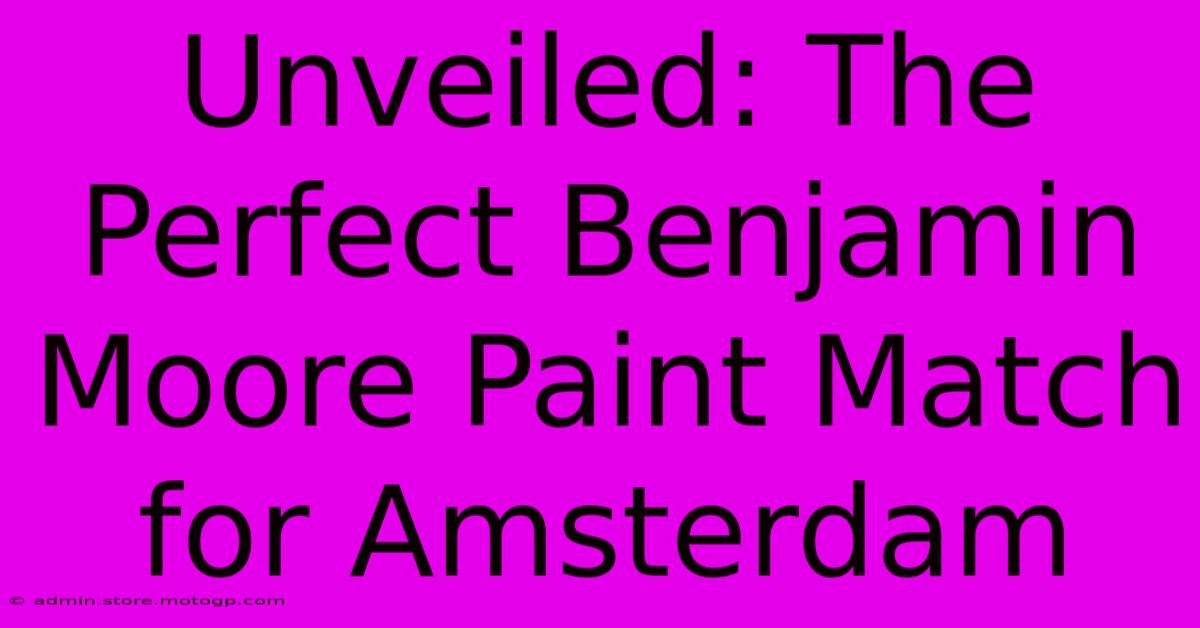 Unveiled: The Perfect Benjamin Moore Paint Match For Amsterdam