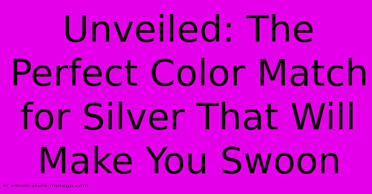 Unveiled: The Perfect Color Match For Silver That Will Make You Swoon