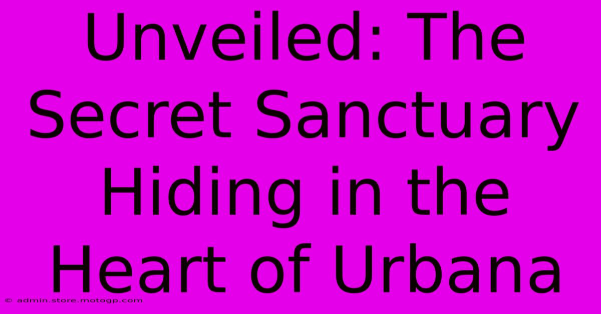 Unveiled: The Secret Sanctuary Hiding In The Heart Of Urbana