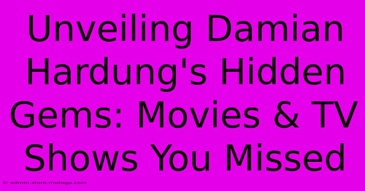 Unveiling Damian Hardung's Hidden Gems: Movies & TV Shows You Missed