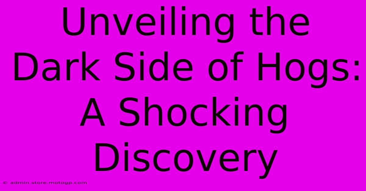 Unveiling The Dark Side Of Hogs: A Shocking Discovery