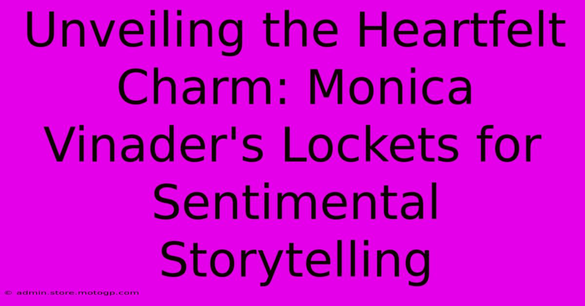 Unveiling The Heartfelt Charm: Monica Vinader's Lockets For Sentimental Storytelling