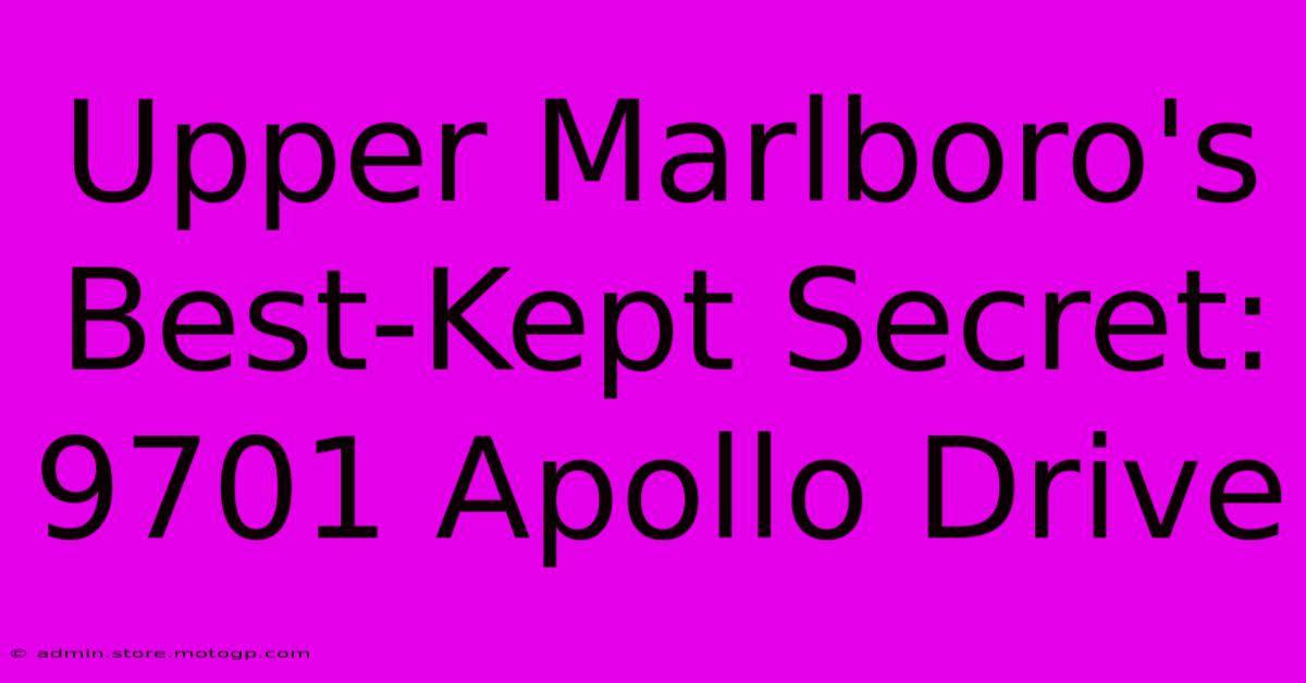 Upper Marlboro's Best-Kept Secret: 9701 Apollo Drive