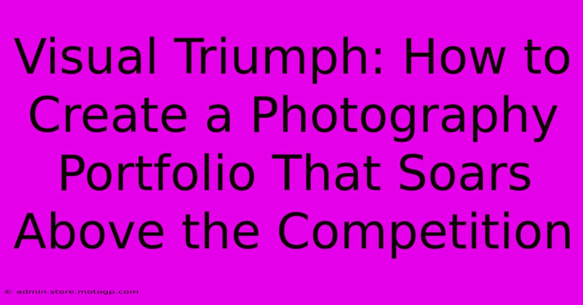 Visual Triumph: How To Create A Photography Portfolio That Soars Above The Competition