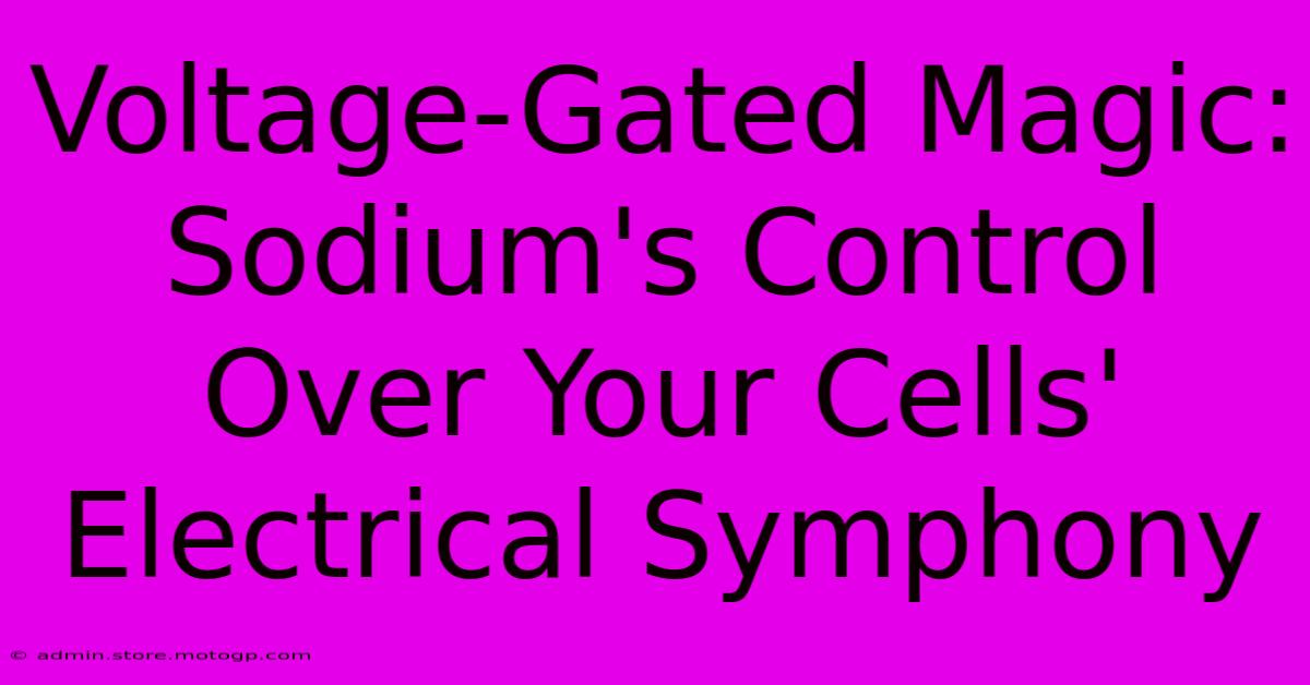 Voltage-Gated Magic: Sodium's Control Over Your Cells' Electrical Symphony