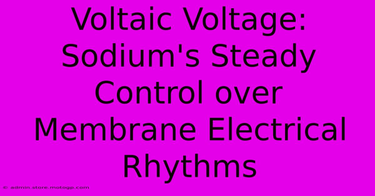 Voltaic Voltage: Sodium's Steady Control Over Membrane Electrical Rhythms