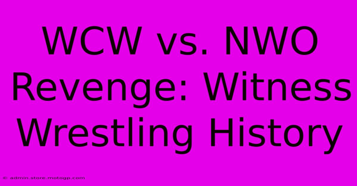 WCW Vs. NWO Revenge: Witness Wrestling History